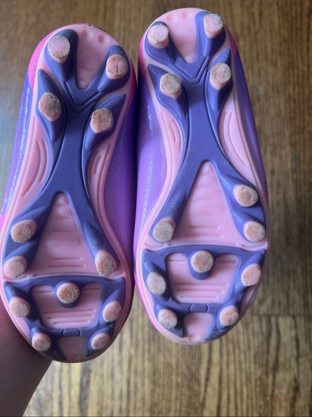 Carter's Pink and Purple Toddler Soccer Cleats GUC